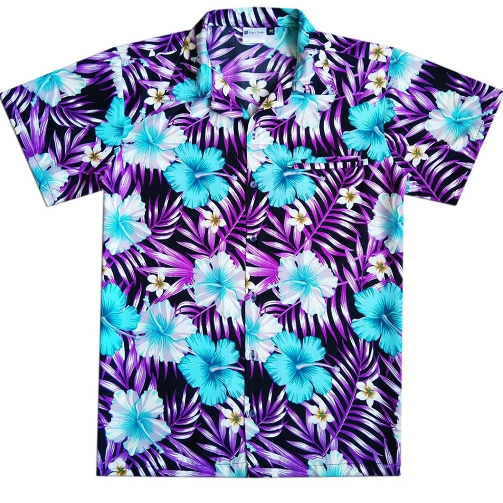 NWT-Mens Virgin Crafts Hawaiian Shirt